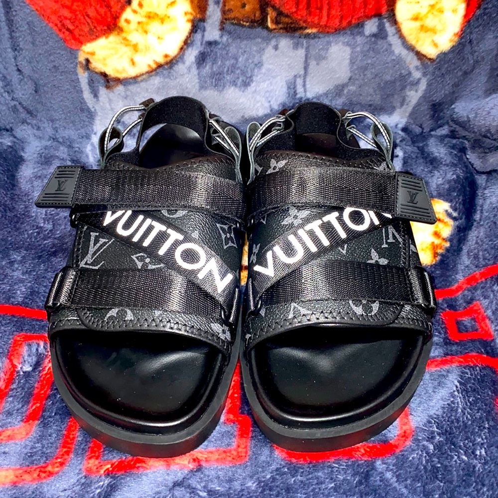 Louis Vuitton Black Sandals